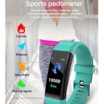 ID115 Plus Smart Armband Fitness Herzfrequenzmesser Blutdruck Schrittzähler Gesundheit Laufen Sport SmartWatch für IOS Android, ID115 Plus Black, ID115 Plus Purple, ID115 Plus Blue, ID115 Plus Red, ID115 Plus Dark Blue – Bild 4