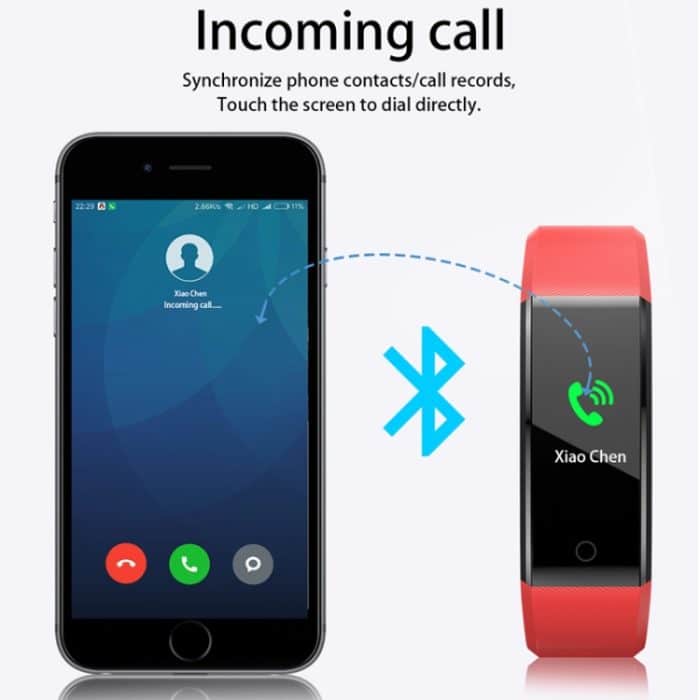 ID115 Plus Smart Armband Fitness Herzfrequenzmesser Blutdruck Schrittzähler Gesundheit Laufen Sport SmartWatch für IOS Android, ID115 Plus Black, ID115 Plus Purple, ID115 Plus Blue, ID115 Plus Red, ID115 Plus Dark Blue – Bild 6