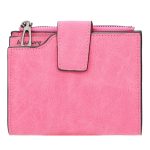 Damen Vintage Mode Kurzes Leder Reißverschluss Portemonnaie Münzfach