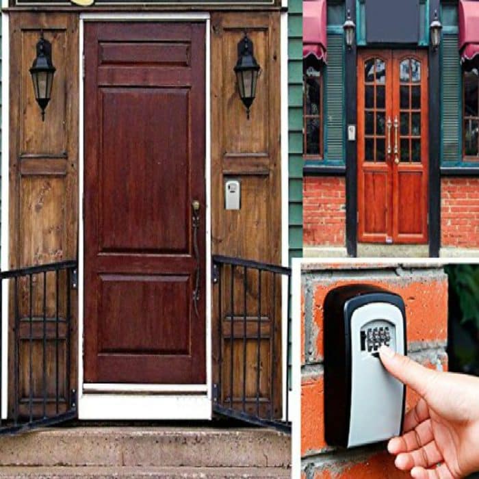 Safety Home Langlebige Aufbewahrungsbox Key Hider 4-stelliges Sicherheits-Geheimcode-Schloss Wandkombinations-Passwortschlüsselbox – Bild 8