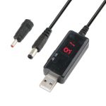 USB-Boost-Kabel, 5 V, auf 9 V, 12 V, einstellbarer Spannungswandler, 1 A, Aufwärts-Volt-Transformator, Gleichstromregler mit Schalter, 5V Step Up to 9V 12V