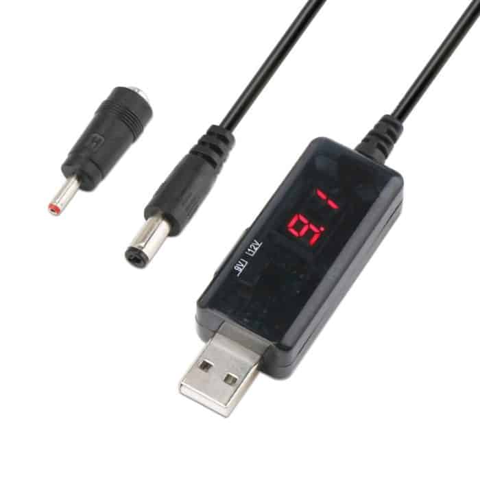 USB-Boost-Kabel, 5 V, auf 9 V, 12 V, einstellbarer Spannungswandler, 1 A, Aufwärts-Volt-Transformator, Gleichstromregler mit Schalter, 5V Step Up to 9V 12V – Bild 1