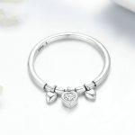 925 Sterling Silber Herz Diamant Ring Damen Hochzeit Verlobungsschmuck – Bild 4