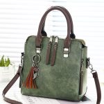 Vintage PU Leder Damen Handtaschen Frauen Messenger Bags Totes Quaste Designer Umhängetasche Umhängetasche Boston Handtaschen