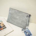 Einfache Retro Damen Handtasche Mode Große Kapazität Clutch Tasche Reißverschluss Umschlag Tasche – Bild 3