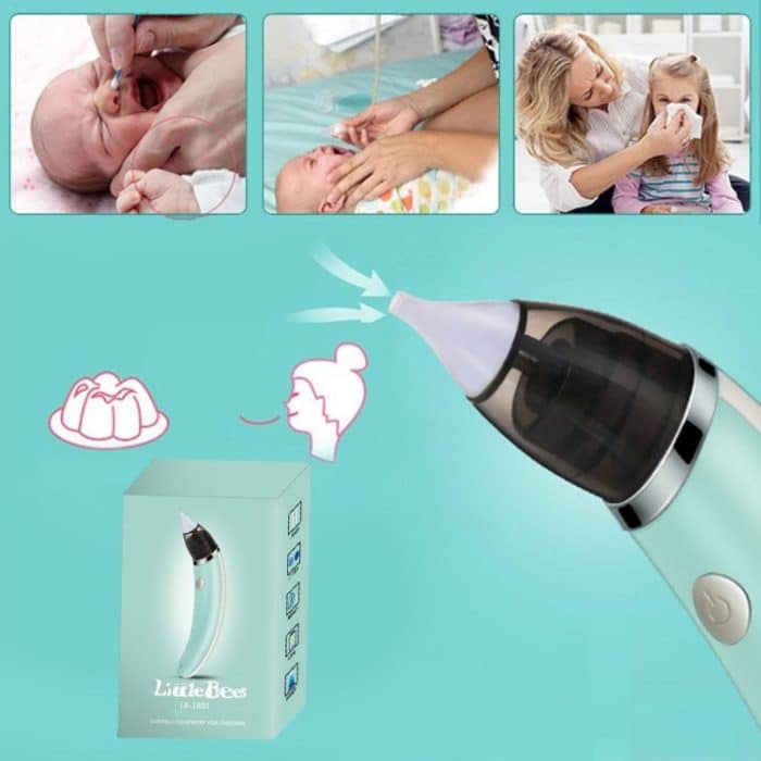 Baby-Nasensauger, elektrisch, sicher, hygienisch, Nasenreiniger mit Nasenspitzen in 2 Größen und oralem Rotzsauger für Neugeborene, Jungen und Mädchen, Baby Nasal Aspirator – Bild 3