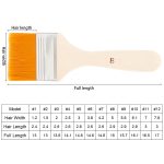 10 Stück Nylonhaar-Malpinsel, Öl-Aquarell-Wasser-Pulver-Pinsel – Bild 3