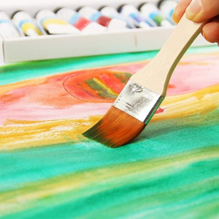 10 Stück Nylonhaar-Malpinsel, Öl-Aquarell-Wasser-Pulver-Pinsel – Bild 7