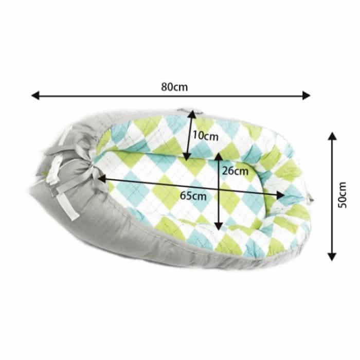 Babynestbett, tragbares, abnehmbares und waschbares Kinderbett, Reisebett, Baumwollwiege für Kinder, Kleinkinder – Bild 3