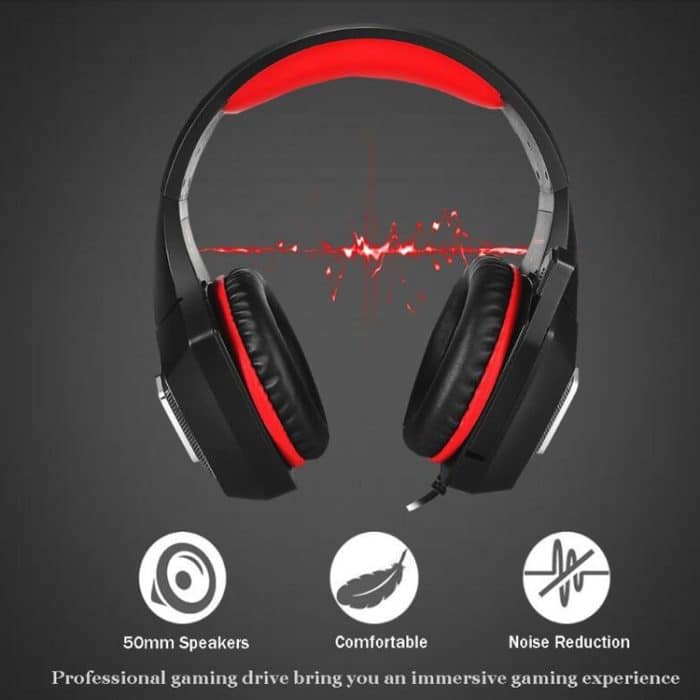 V1 3,5 mm RGB-Gaming-Headset mit bunter Leuchtdrahtsteuerung, Kabellänge: 2,2 m – Bild 4