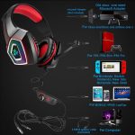 V1 3,5 mm RGB-Gaming-Headset mit bunter Leuchtdrahtsteuerung, Kabellänge: 2,2 m – Bild 8