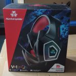 V1 3,5 mm RGB-Gaming-Headset mit bunter Leuchtdrahtsteuerung, Kabellänge: 2,2 m – Bild 2
