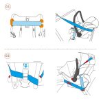 Hohe Landschaft kann sitzen und liegen, vierrädriger, stoßfester, zusammenklappbarer Kinderwagen für Neugeborene – Bild 3
