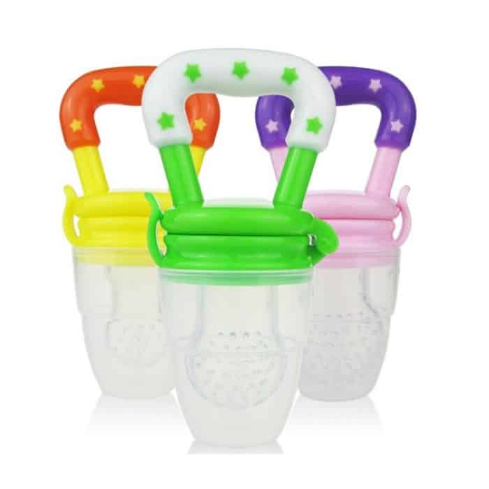 3 Stück tragbarer Baby-Säuglingsnahrungs-Nippel-Feeder, Silikon-Schnuller, Silikon-Baby-Schnuller, zufällige Farbe, Baby Soother, Size:M, Baby Soother, Size:L – Bild 4