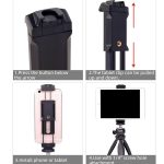 Xiletu Xj-13 Live BroadcastTripod Mount Telefonklemme mit 1/4 Zoll Schraubenlöchern und kaltem Schuhfuß – Bild 7