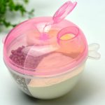 5 Stück Baby-Milchpulver-Formelspender, Lebensmittelbehälter, Aufbewahrungsbox, 3-lagige, auslaufsichere Reise-Aufbewahrungsbox für Kinder und Kleinkinder, Green, Pink, Yellow, Blue – Bild 2
