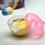 5 Stück Baby-Milchpulver-Formelspender, Lebensmittelbehälter, Aufbewahrungsbox, 3-lagige, auslaufsichere Reise-Aufbewahrungsbox für Kinder und Kleinkinder, Green, Pink, Yellow, Blue – Bild 6