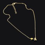 Mode kleine zierliche Herz Initial Halskette personalisierte Buchstaben Halskette Namen Schmuck für Frauen Accessoires Freundin Geschenk – Bild 6