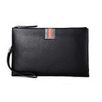Herren Leder Casual Clutch Leder Intelligente Anti-Diebstahl- und Anti-Verlust-Geldbörse, Large, Small