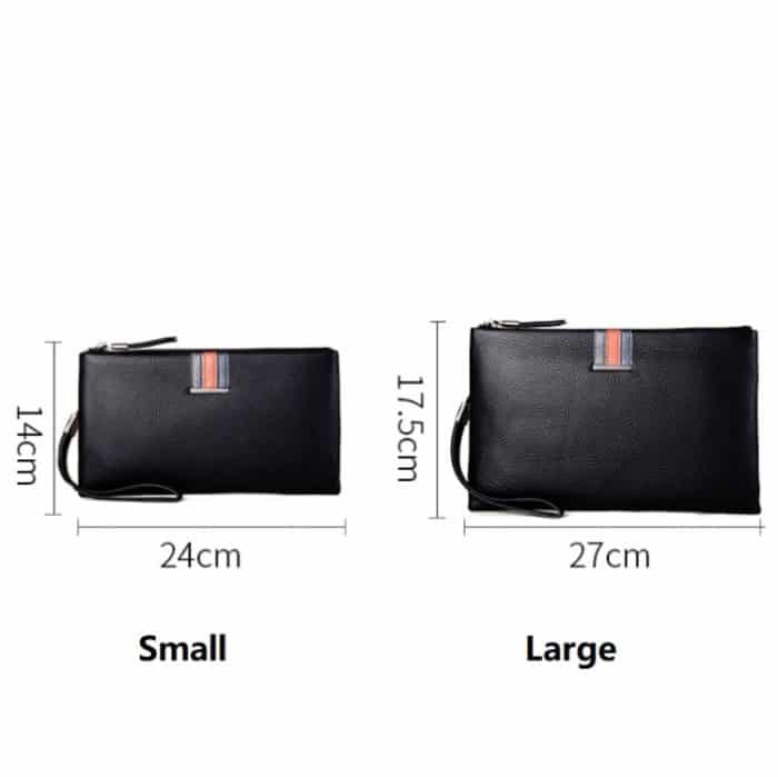 Herren Leder Casual Clutch Leder Intelligente Anti-Diebstahl- und Anti-Verlust-Geldbörse, Large, Small – Bild 12