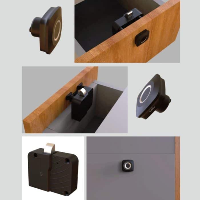 Smart Drawer Locker Fingerabdruckschloss Haushalts-Diebstahlsicherung – Bild 7