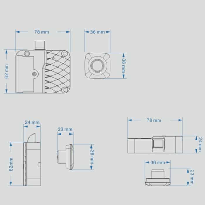 Smart Drawer Locker Fingerabdruckschloss Haushalts-Diebstahlsicherung – Bild 8