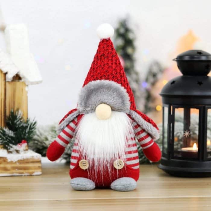 TBD0536084001B.jpg Weihnachtsdekorationen, Weihnachtsmann-Ornamente, gesichtslose Puppenfensterdekorationen, (Pointed Hat), (Round Hat ) – Bild 1