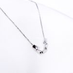 925 Sterling Silber Erbsen Halskette Reis Schlüsselbein Kette – Bild 2