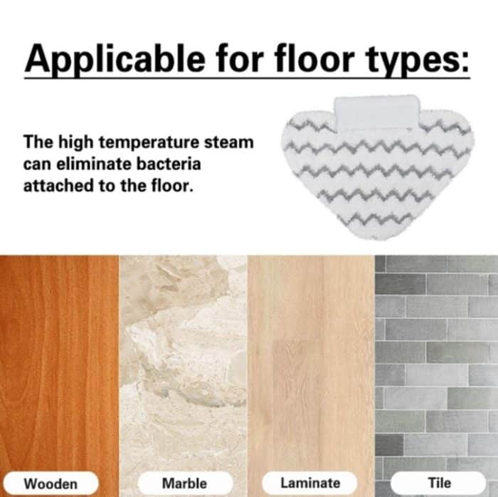 2 PCS Microfiber Triangle Mop Stoffbezug für Shark Steam Mop – Bild 6