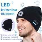 Outdoor-Nachtlauf-Nachtangeln, LED-Licht, Beleuchtung, Bluetooth 5.0, Strickmütze – Bild 2