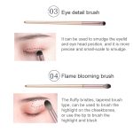 4 Teile/satz Make-Up Pinsel Lidschatten Pinsel Augen Make-Up Set Weiche Haar Detail Pinsel Wisch Pinsel Mit Pinsel Tasche – Bild 4