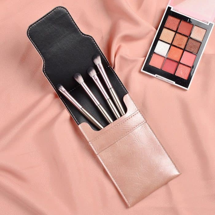 4 Teile/satz Make-Up Pinsel Lidschatten Pinsel Augen Make-Up Set Weiche Haar Detail Pinsel Wisch Pinsel Mit Pinsel Tasche – Bild 8
