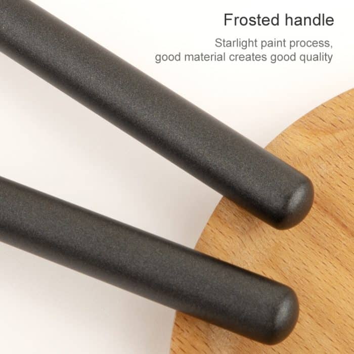 4 Stück Faserhaar-Make-up-Pinsel mit Holzgriff, Foundation-Pinsel – Bild 5