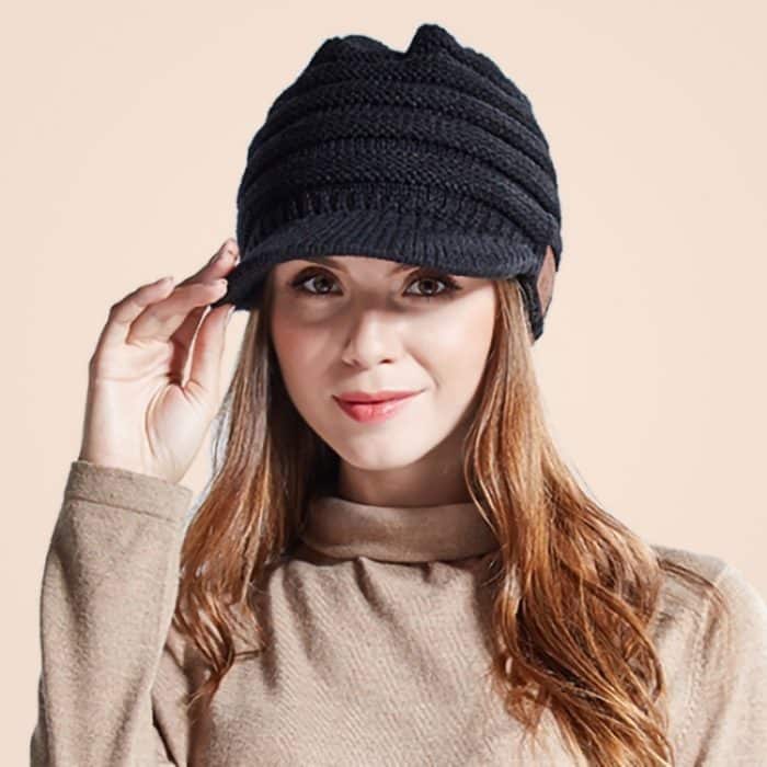 YZ Binaural Call Music Bluetooth-Kappe Winter Warm Wireless Headset Cap – Bild 7