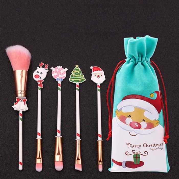 Weihnachten Make-up Pinsel Geschenk Elch Anfänger Set Beauty Tool Set – Bild 1