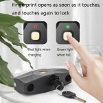 Intelligentes Bluetooth-Fingerabdruck-U-förmiges Glastürschloss, schersicheres Diebstahlschutzschloss, erweitertes wasserdichtes U-förmiges Schloss für den Außenbereich, U3 (Fingerprint+APP+Key), U5 (Fingerprint+APP+Key), U2 (Key Password + APP + Key) – Bild 4