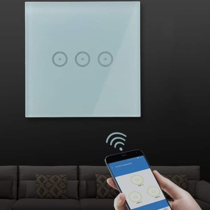 Wifi Wand Touch Panel Schalter Sprachsteuerung Handy Fernbedienung, White 1 Gang (Zero Firewire Wifi ), White 2 Gang (Zero Firewire Wifi ), White 3 Gang (Zero Firewire Wifi ), Black 1 Gang (Zero Firewire Wifi ), Black 2 Gang (Zero Firewire Wifi  )... – Bild 6