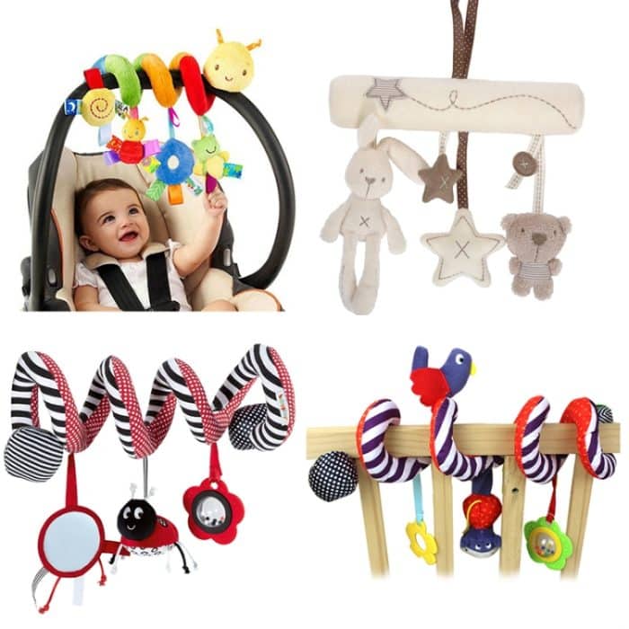 Weiche Säuglings Krippe Bett Kinderwagen Spielzeug Spirale Baby Spielzeug Für Neugeborene Auto Sitz Pädagogisches Rassel Baby Handtuch Bildung Spielzeug – Bild 2