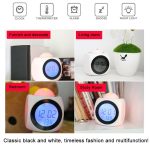 Multifunktions-LED-Projektionswecker, sprachsprechende Uhr, White without USB cable, Black without USB cable, Black + USB cable, White + USB cable – Bild 8