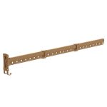 Kleiderständer, zusammenklappbarer Teleskop-Balkon-Wäscheständer, für den Innenbereich, wandmontierte Kleiderstange für den Haushalt, Golden Long (3 Sections), Silver Long (3 Sections), Black Long (3 Sections), Rose Gold Long (3 Sections)...