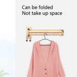 Kleiderständer, zusammenklappbarer Teleskop-Balkon-Wäscheständer, für den Innenbereich, wandmontierte Kleiderstange für den Haushalt, Golden Long (3 Sections), Silver Long (3 Sections), Black Long (3 Sections), Rose Gold Long (3 Sections)... – Bild 5