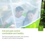 1-2 Personen Outdoor Moskitonetz Fallschirm Hängematte Camping Hängendes Schlafbett Schaukel Tragbarer Doppelstuhl, 260 x 140 cm, 260x140cm Blue Grey, 260x140cm Pink, 260x140cm Pink Blue, 260x140cm Green, 260x140cm Yelliw Green – Bild 5