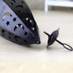 Nachtlicht aus Eisen, ländliche Retro-Windlicht-Kerzendekoration – Bild 7