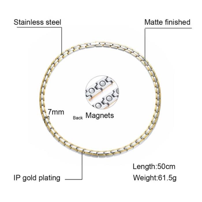 CNC-007 Magnetischer Halskettenschmuck aus Titanstahl – Bild 3
