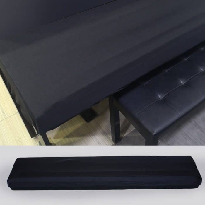 Wasserabweisende elektronische Tastaturabdeckung mit Öffnung, Oxford-Stoff, Staubschutz, Kordelzug, Tastatur- und Instrumentenabdeckung, 61 Keys Black 98x42x21cm, 88 Key Black 124x49x36cm – Bild 6