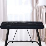 Wasserabweisende elektronische Tastaturabdeckung mit Öffnung, Oxford-Stoff, Staubschutz, Kordelzug, Tastatur- und Instrumentenabdeckung, 61 Keys Black 98x42x21cm, 88 Key Black 124x49x36cm – Bild 5