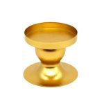 2 Stück DH20-33 geometrischer runder Kerzenhalter aus Eisen für Fenster, Zuhause, Foto-Requisiten, Geometric Round Iron