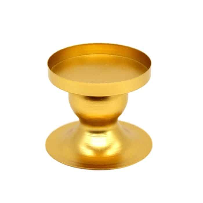 2 Stück DH20-33 geometrischer runder Kerzenhalter aus Eisen für Fenster, Zuhause, Foto-Requisiten, Geometric Round Iron – Bild 1