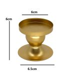 2 Stück DH20-33 geometrischer runder Kerzenhalter aus Eisen für Fenster, Zuhause, Foto-Requisiten, Geometric Round Iron – Bild 2