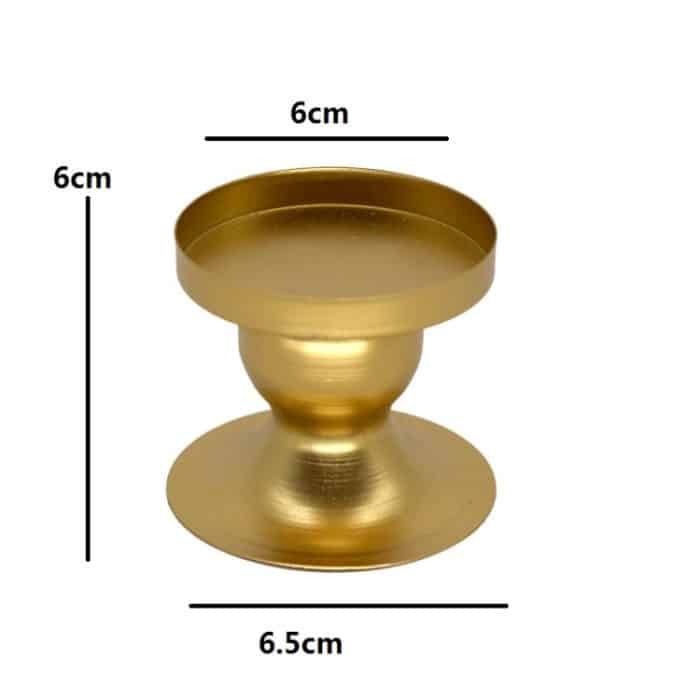 2 Stück DH20-33 geometrischer runder Kerzenhalter aus Eisen für Fenster, Zuhause, Foto-Requisiten, Geometric Round Iron – Bild 2